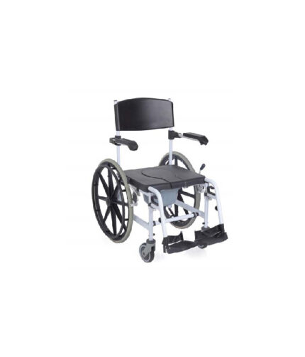 Comoda doccia e WC ad autospinta